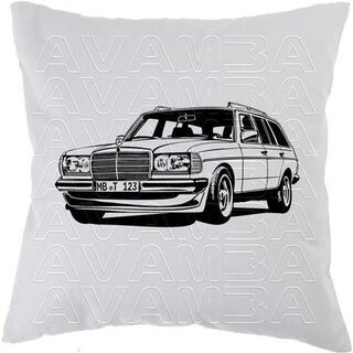 Mercedes Benz W123 T-Modell (S123; 1975-1986) - Car-Art-Kissen / Car-Art-Pillow