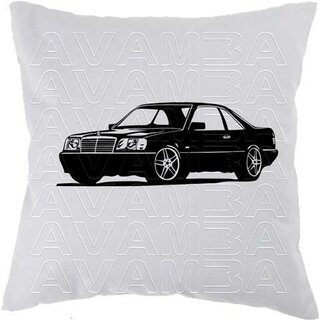 Mercedes Benz W124 C124 Coup Coupe 200 - 500  (84-93) -Car-Art-Kissen / Car-Art-Pillow