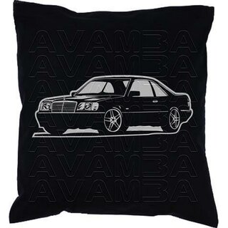 Mercedes Benz W124 C124 Coup Coupe 200 - 500  (84-93) -Car-Art-Kissen / Car-Art-Pillow