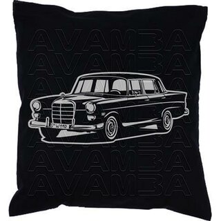 Mercedes W110 Heckflosse  (1961 - 1968) Car-Art-Kissen / Car-Art-Pillow