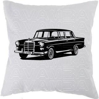 Mercedes W110 Heckflosse  (1961 - 1968) Car-Art-Kissen / Car-Art-Pillow