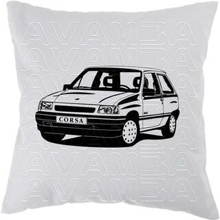 OPEL Corsa A (1982 -1993) Car-Art-Kissen / Car-Art-Pillow