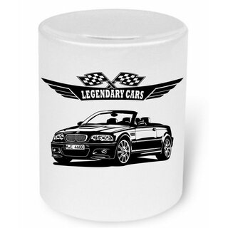 BMW 3er E46 Cabriolet M3 (2000 - 2007)  Moneybox / Spardose mit Aufdruck