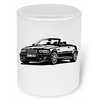 BMW 3er E46 Cabriolet M3 (2000 - 2007)  Moneybox / Spardose mit Aufdruck