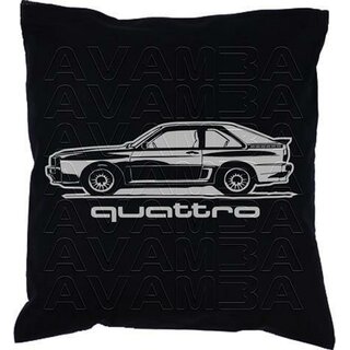 Audi Quattro Coup Art Style (1980 - 1991) Car-Art-Kissen / Car-Art-Pillow