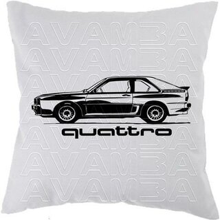 Audi Quattro Coup Art Style (1980 - 1991) Car-Art-Kissen / Car-Art-Pillow