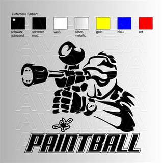 Paintball No 2  Aufkleber / Sticker