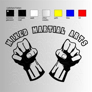 Mixed Martial Arts MMA Logo Aufkleber / Sticker