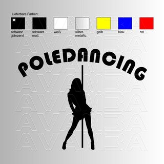 Poledancing  Aufkleber / Sticker