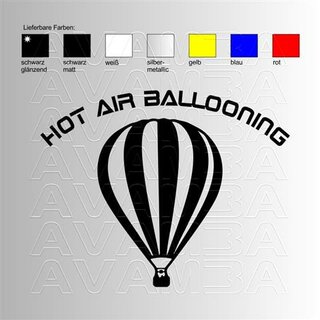 Ballonfahrer Hot air balloning Aufkleber/ Sticker