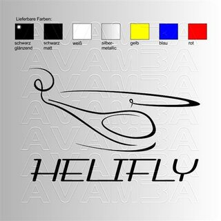 Helifly 1 Aufkleber/ Sticker