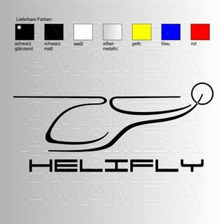 Helifly 2 Aufkleber/ Sticker