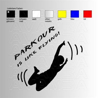 Parkour 2 Aufkleber/ Sticker