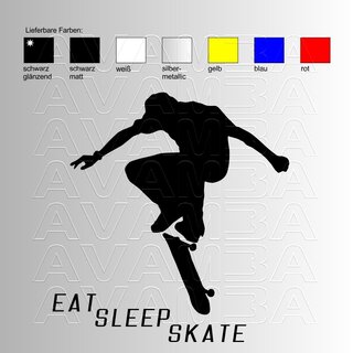 Skateboard  Eat | Sleep | Skate Aufkleber/ Sticker