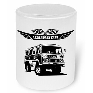 Pinzgauer Version 2 (ab 1971) Moneybox / Spardose mit Aufdruck