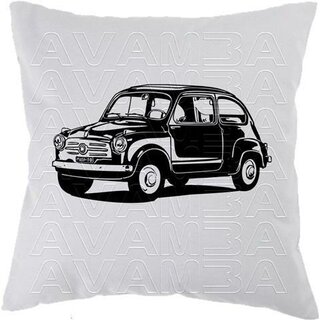 Fiat 600 Seicento Car-Art-Kissen / Car-Art-Pillow