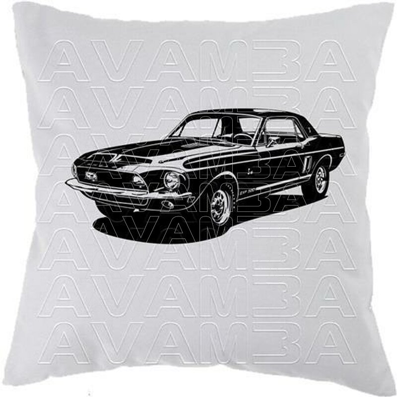 Shelby Mustang Exp 500 1968 Car Art Kissen Car Art Pillow Avamba