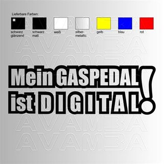 Mein Gaspedal ist digital.