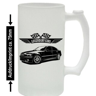 BMW 3er E46 (2000-2007) Bierkrug / Beermug m. Aufdruck