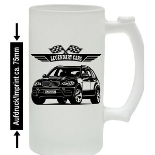 BMW X5 Bierkrug / Beermug m. Aufdruck