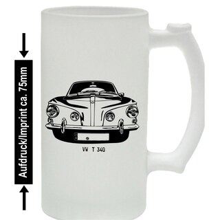 Karmann Ghia Typ 34 (1961 - 1968) Bierkrug / Beermug m. Aufdruck