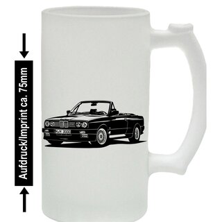 BMW 3er E30 M3 Cabriolet  BMW Bierkrug / Beermug m. Aufdruck