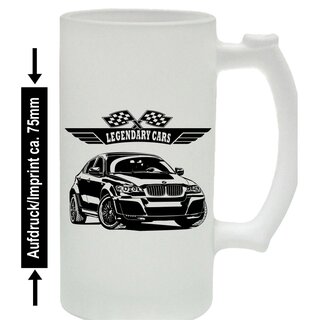 BMW X6 (2008 - )  Bierkrug / Beermug m. Aufdruck