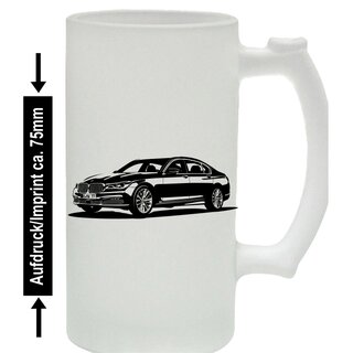 BMW 7er G11/G12 ( ab 2016) Bierkrug / Beermug m. Aufdruck