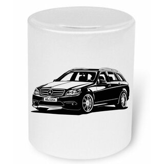 Mercedes Benz T-Modell S204  C-Klasse  (2007- 2014)  -  Moneybox / Spardose mit Aufdruck