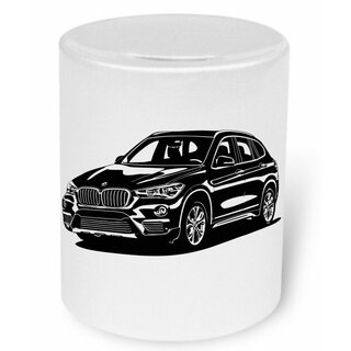 BMW X1 F48  Moneybox / Spardose mit Aufdruck