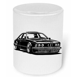 BMW E24 628 630 635 Cs V3 (1975-1989) Moneybox / Spardose mit Aufdruck