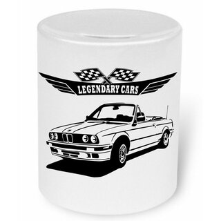 BMW 3er E30 Cabrio (1985 - 1994) Moneybox / Spardose mit Aufdruck