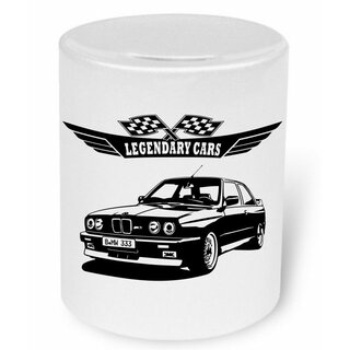 BMW M3 E30 (1986 - 1991)  Moneybox / Spardose mit Aufdruck