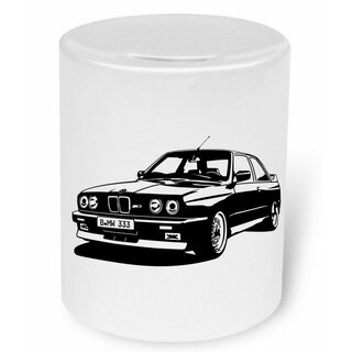 BMW M3 E30 (1986 - 1991)  Moneybox / Spardose mit Aufdruck