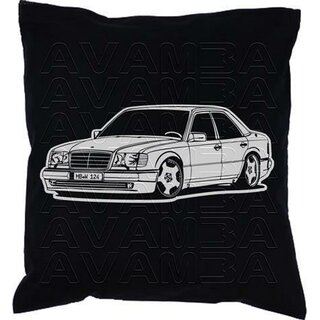 Mercedes Benz W124 Limousine 200 - 500 ArtStyle  (84-93)  Car-Art-Kissen / Car-Art-Pillow