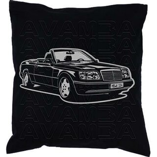 Mercedes W124 Cabrio A124 (1991 - 1997) -Car-Art-Kissen / Car-Art-Pillow