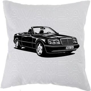 Mercedes W124 Cabrio A124 (1991 - 1997) -Car-Art-Kissen / Car-Art-Pillow