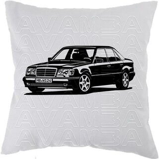 Mercedes Benz W124 Limousine Version 3  Car-Art-Kissen / Car-Art-Pillow